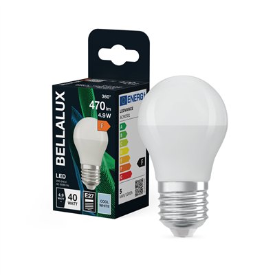 BELLALUX LED DEPOLI SPH E27 4.9W FROID (Vendu par 6)