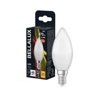 BELLALUX LED DEPOLI FLA E14 5.5W CHAUD (Vendu par 6)