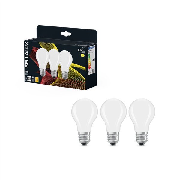 BELLALUX LED DEPOLI STD E27 8W CHAU.X3 (Vendu par 3)