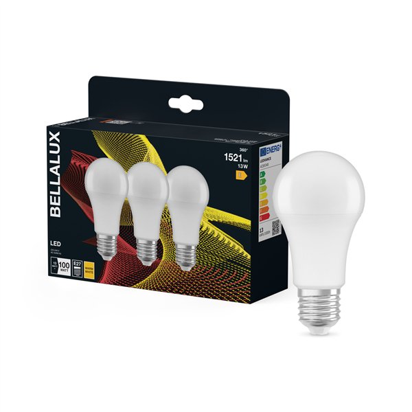 BELLALUX LED DEPOL STD E27 13W CHAU.X3 (Vendu par 3)