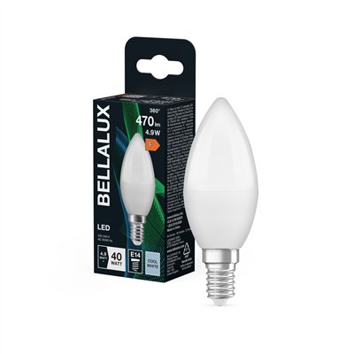 BELLALUX LED DEPOLI FLA E14 4.9W FROID (Vendu par 6)