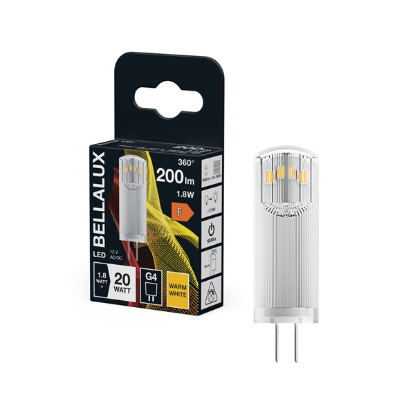 BELLALUX LED DEPOL CAPS G4 1.8W CHAUD (Vendu par 6)