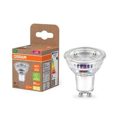 OSRAM - Spot LED Verre GU10 PAR16 2W 350 lm Blanc Chaud