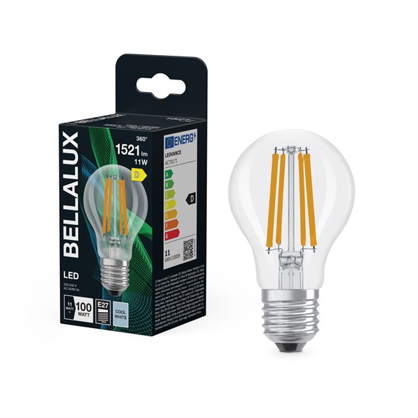 BELLALUX LED CLAIR STD E27 11W FROID (Vendu par 6)