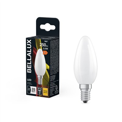 BELLALUX LED DEPOLI FLA E14 2.5W CHAUD (Vendu par 6)