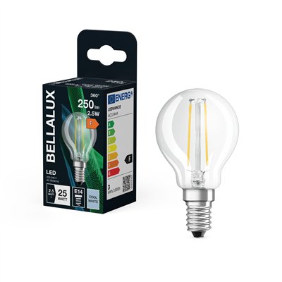 BELLALUX LED CLAIR SPHERE E14 3W FROID (Vendu par 6)