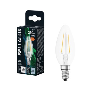 BELLALUX LED CLAIR FLAM E14 3.25W FROI (Vendu par 6)