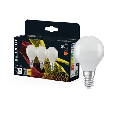 BELLALUX LED DEPOL SPH E14 3.3W CHA.X3 (Vendu par 3)