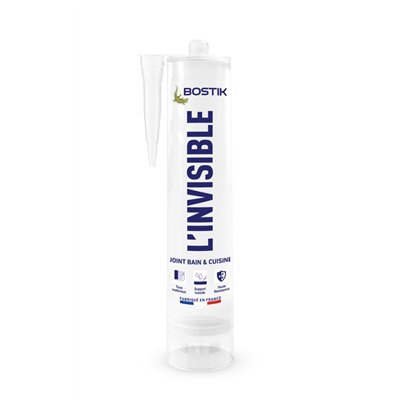 BOSTIK - L'Invisible Joint Etanchéité Bain et Cuisine 290 ml