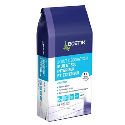 BOSTIK - Joint Carrelage Décoration Mur et Sol 2.5 kg