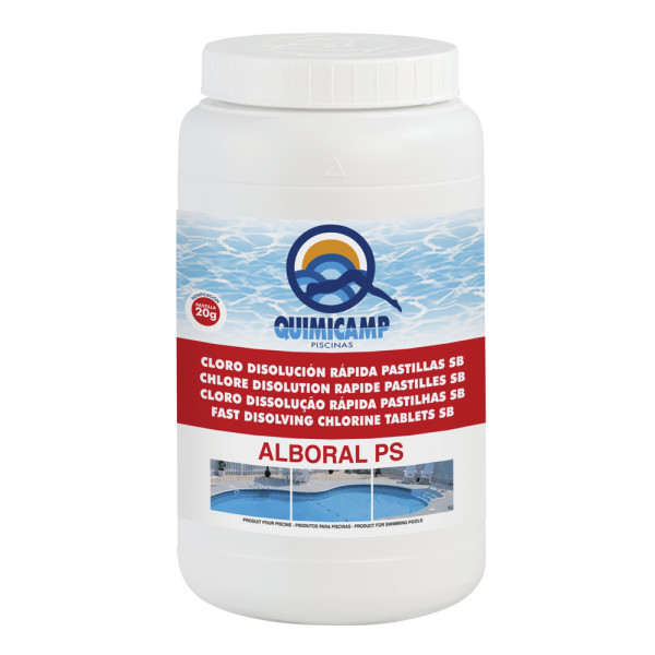 QUIMICAMP - Alboral PS - Pastilles de Chlore à Dissolution Rapide de 20 g