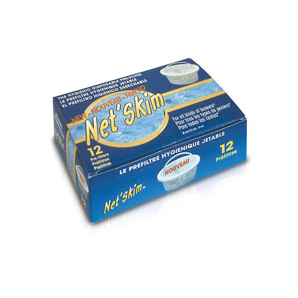 QUIMICAMP - Net Skim - Préfiltres Jetables Pour Paniers de Skimmer x12