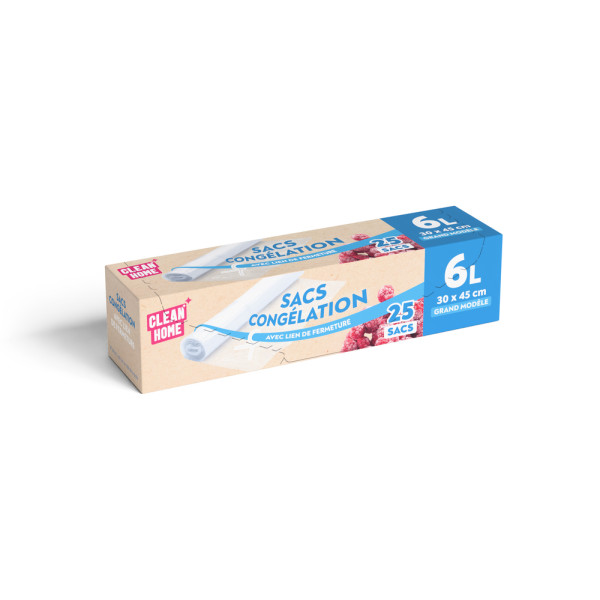 PUBLI EMBAL - Sacs Congélation Avec Lien de Fermeture Clean Home