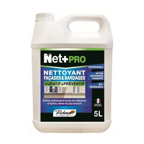RICHARD - Net+Pro Nettoyant Façades & Bardages Biodégradable