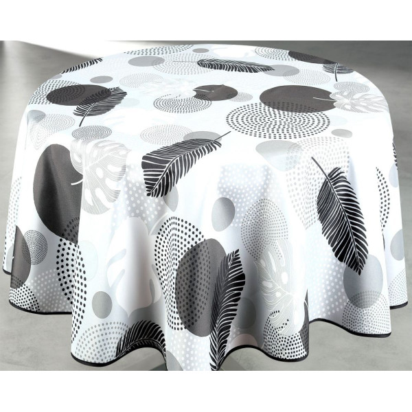 ACCESS DECO - Nappe Ronde Polyester Ø160 cm Soana Gris sur Cintre