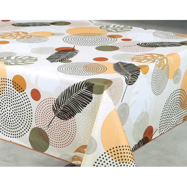 ACCESS DECO - Nappe Polyester 140 x 240 cm Soana Beige sur Cintre
