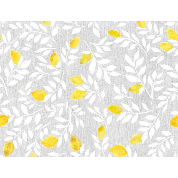 ACCESS DECO - Nappe Tissu Enduit 20 m x 140 cm Petit Citron
