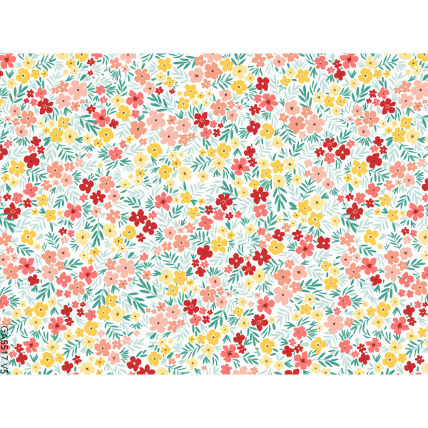 ACCESS DECO - Toile Cirée Déco Liberty Blanc 140 cm x 20 m