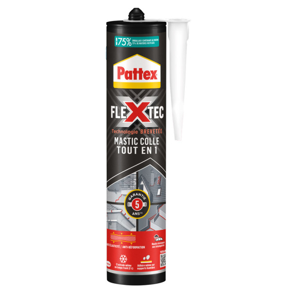 PATTEX - Mastic Colle Tout en 1 Flextec 389 g