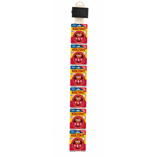 KOLTOUT - Koltout Ruban Double Face Colle Dans Tous Les Cas 3 m x 19 mm (20% gratuit)