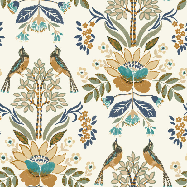 DECOR DESIGN - A87101 Vinyle sur Intissé Calopsya Aqua Vert