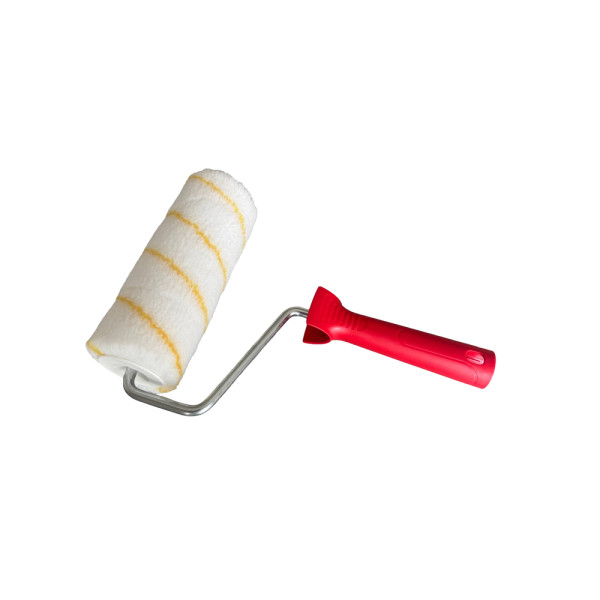 COLOR EXPERT - Rouleau à Peinture Rayé Jaune 18 cm