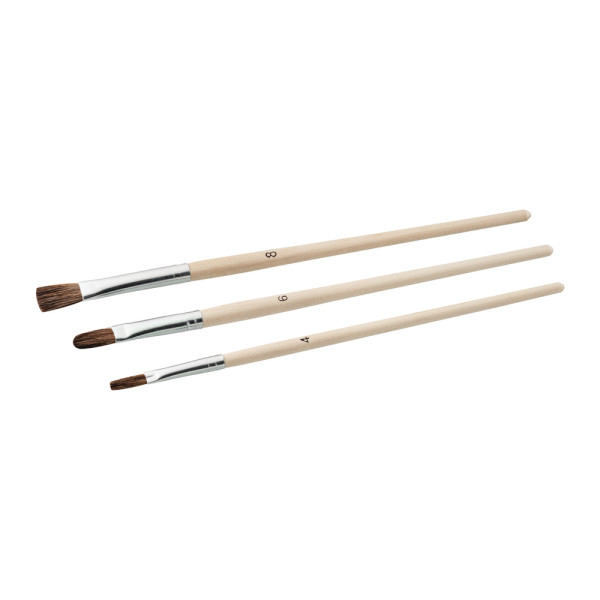 COLOR PLUS - Lot de 3 Brosses de Finition