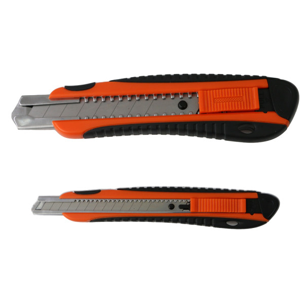 FISCHER DAREX - Lot de 2 Cutters à Lames Cassables 9 mm et 18 mm