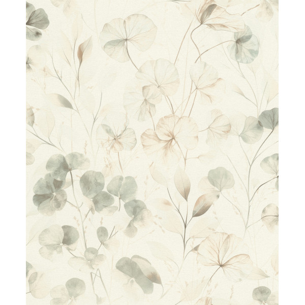 DECORAMA - 709070 - Vinyle Motif Campanule Crème Vert