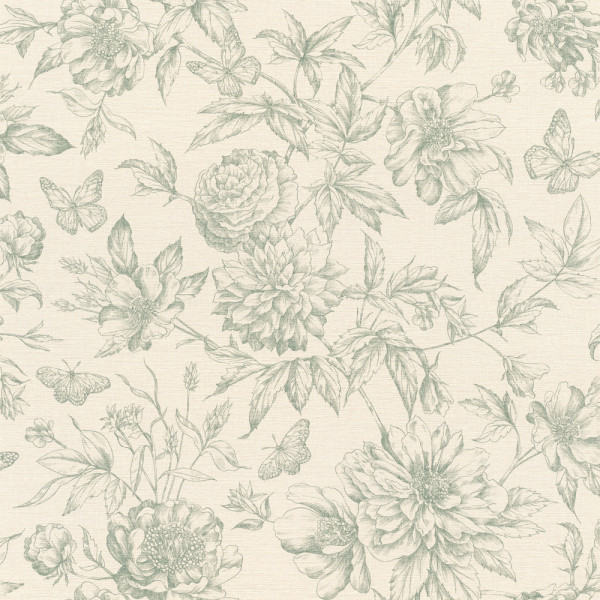 DECORAMA - 793925 - Vinyle Motif Lady Rose Vert