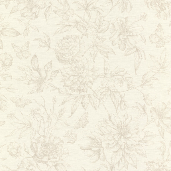 DECORAMA - 793932 - Vinyle Motif Lady Rose Beige