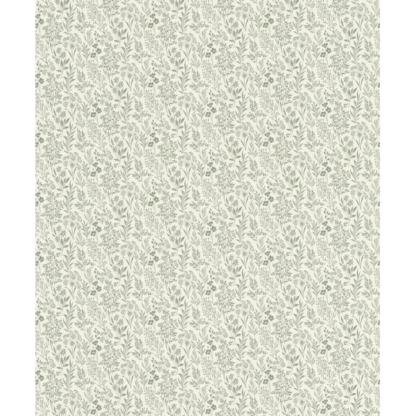DECORAMA - 709353 - Vinyle Motif Fleurettes Vert