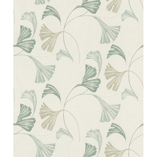 DECORAMA - 581508 - Vinyle Motif Feuilles Ginkgo Vert