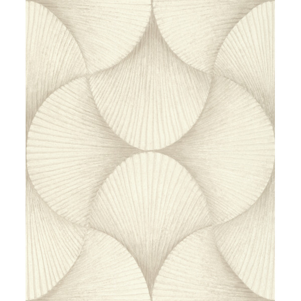 DECORAMA - 608229 - Vinyle Motif Éventail Fantaisie Blanc