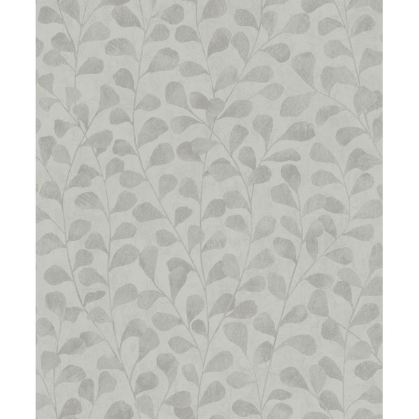 DECORAMA - 82502 - Vinyle Expansé sur Intissé Feuille Eucalyptus Grège