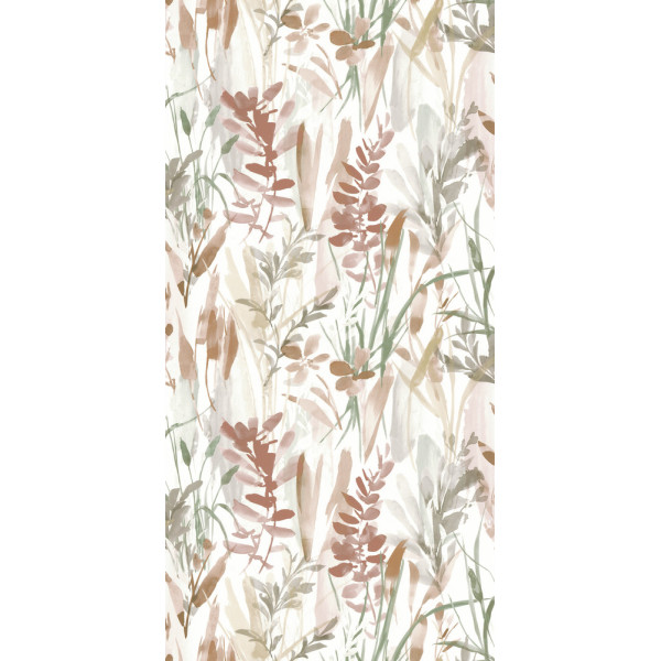 DECORAMA - 51253710 - Vinyle sur Intissé Lande Fleurie Terre Cuite