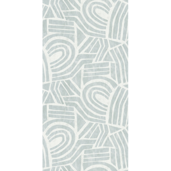 DECORAMA - 51253601 - Vinyle sur Intissé Rondeau Bleu Glacial