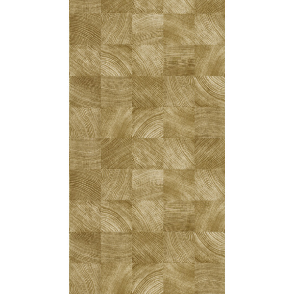 DECORAMA - 51252008 - Vinyle sur Intissé Préencollé Cube de Bois Marron Clair