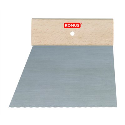 ROMUS - Spatule à Lames Fixes Acier Denture B12 Spéciale Parquets