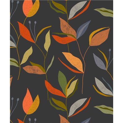 ACCESS DECO - Toile Cirée Déco 140cmx20m Alice Anthracite