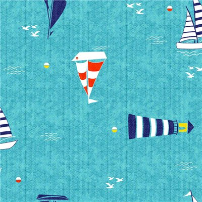 ACCESS DECO - Toile Cirée Déco Plus Boat 140 cm x 20 m
