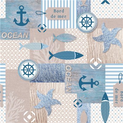 ACCESS DECO - Toile Cirée Déco Plus Biarritz 140 cm x 20 m