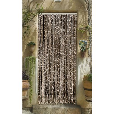 MOREL - Rideau de Porte en Feuillage Samana Blanc 90 x 200 cm