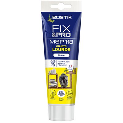 BOSTIK - Mastic Colle FIXPRO MSP118 Objets Lourds