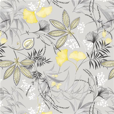 ACCESS DECO - Toile Cirée Déco Sérénité Gris 140 cm x 20 m
