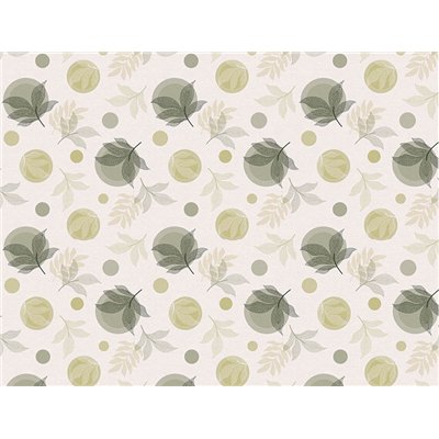 ACCESS DECO - Toile Cirée Déco Adrien Vert 140 cm x 20 m