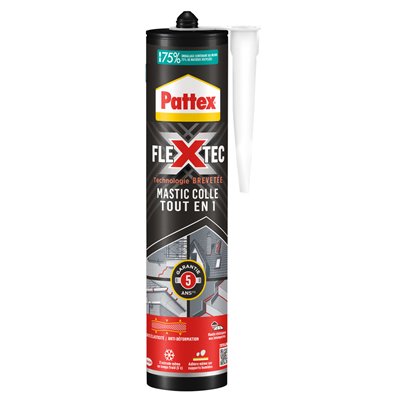 PATTEX - Mastic Colle Tout en 1 Flextec 389 g