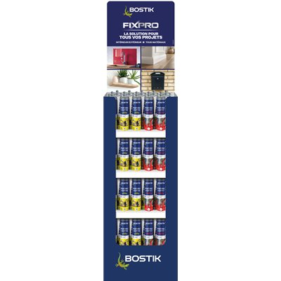 BOSTIK - Box FIXPRO 80 Colles de Fixation MSP 118 et MSP 117 290 ml