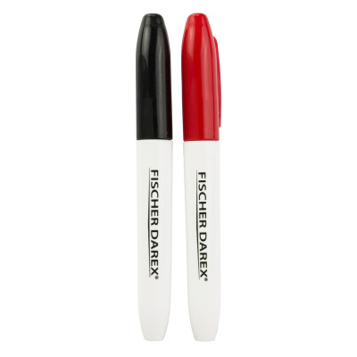 FISCHER DAREX - Marqueur lot de 2 rouge et noir