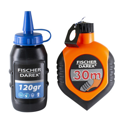 FISCHER DAREX - Cordeau à tracer 30m poudre bleue 120 grammes